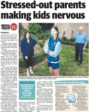 Stressed-out parents making kids nervous